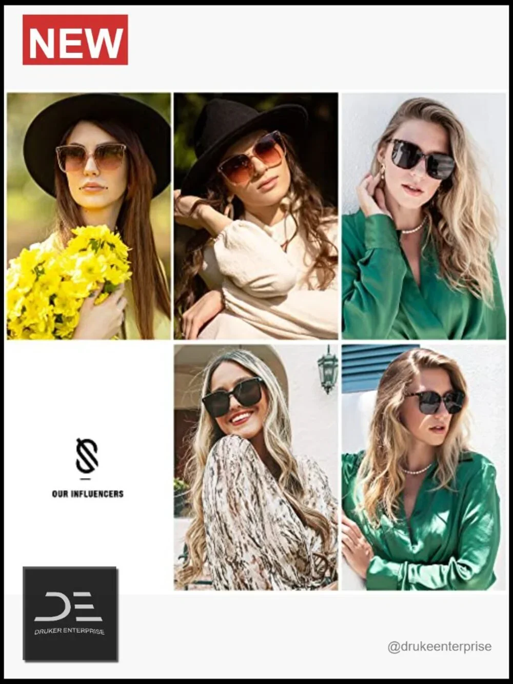 Vintage Style Square Sunglasses with UV400 Protection